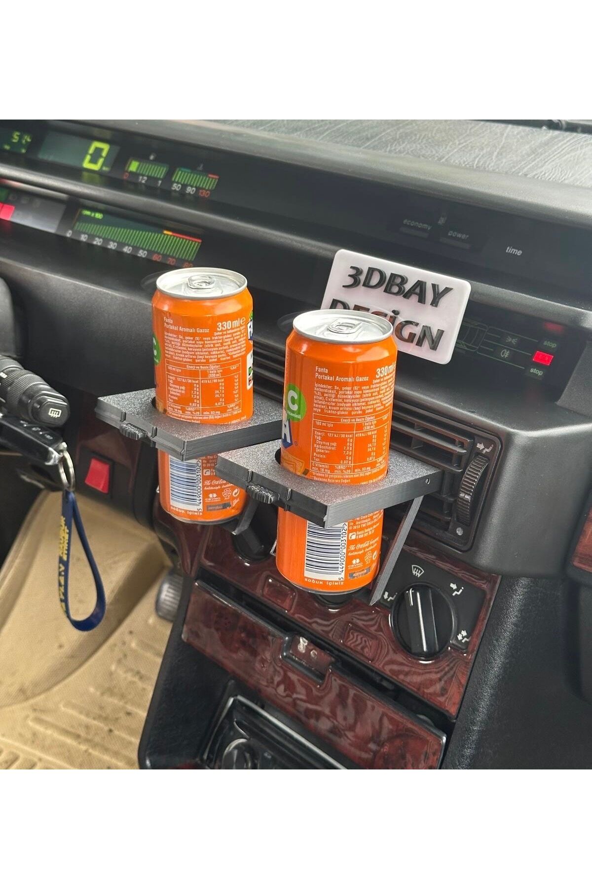 FİAT TEMPRA -TİPO Orta Sağ Sol Difüzör Slim Bardak Tutucu (2Adet)