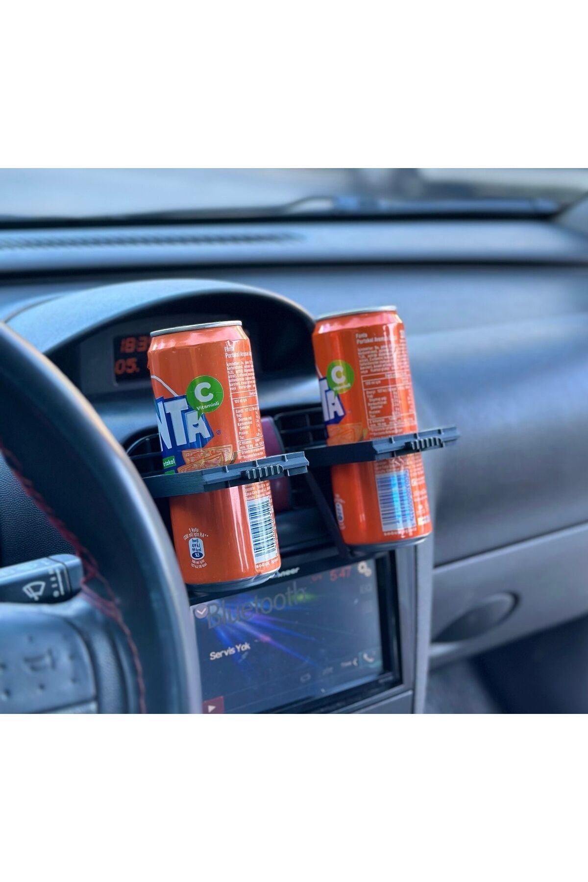 Opel Corsa Combo C Orta Sağ Sol Difüzör Slim Bardak Tutucu (2Adet)