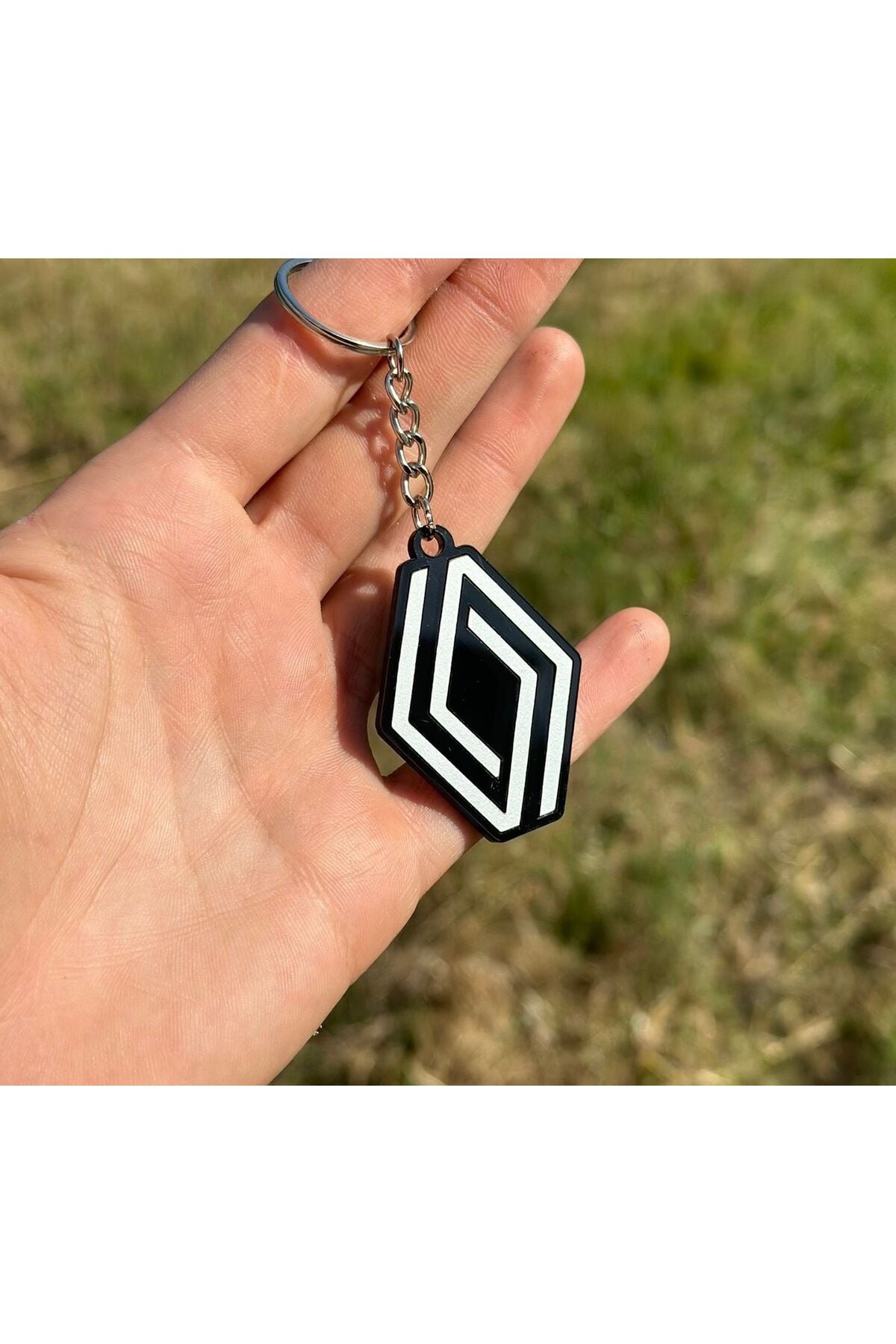 RENAULT ANAHTARLIK (Siyah -Metalik Gri )