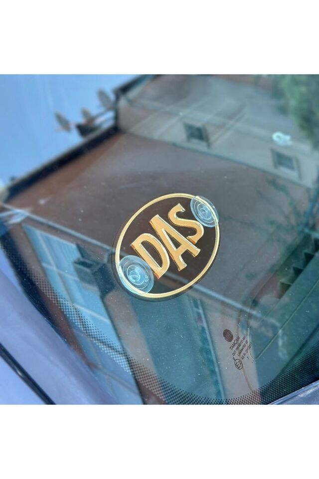 Etiketçilere Özel Oval (DAS) Cam Süsü Pleksi Vantuzlu Arma