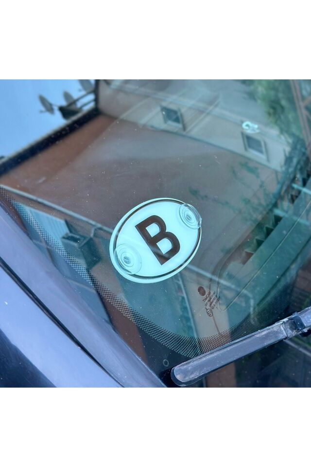 Etiketçilere Özel Oval Belçika (b) Cam Süsü Pleksi Vantuzlu Arma