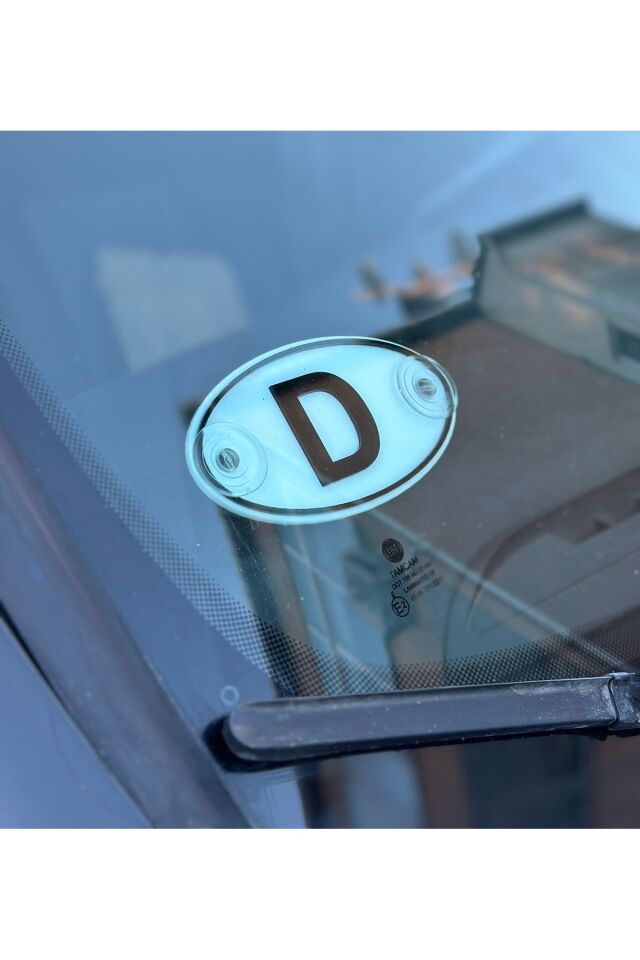 Etiketçilere Özel Oval Almanya (d) Cam Süsü Pleksi Vantuzlu Arma