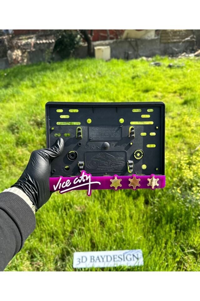 Gta Vice City Motorsiklet Plakalık  uyumlu