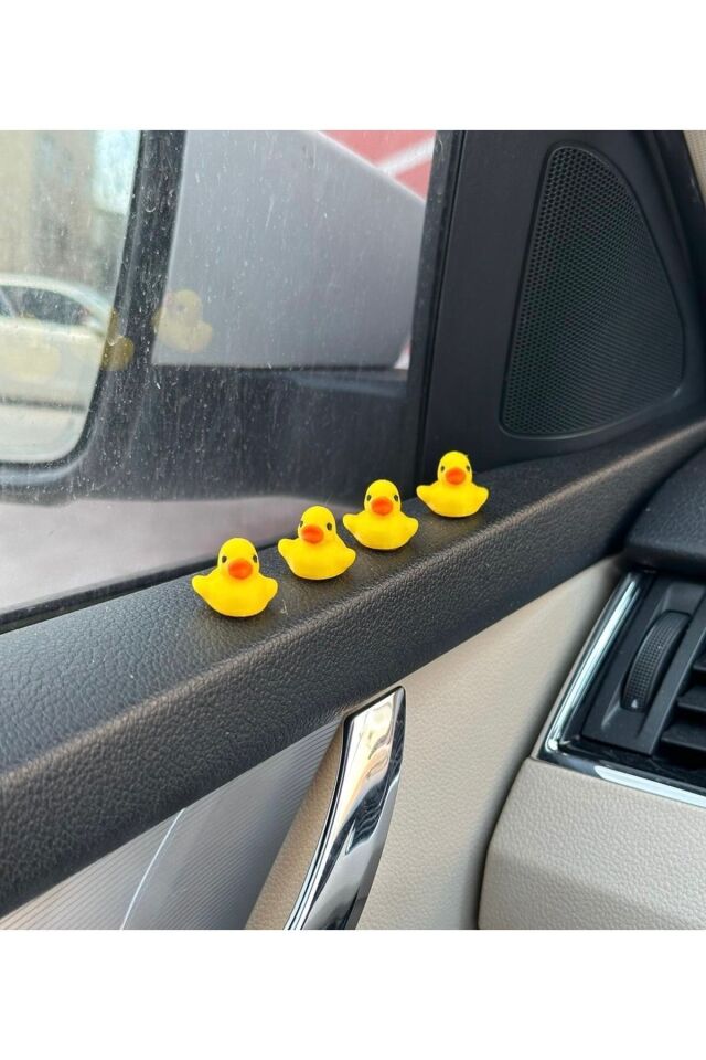 4 Lü Mini Ördek Set Dikiz Torpido Süsü Ayna Süsü Araba Süsü