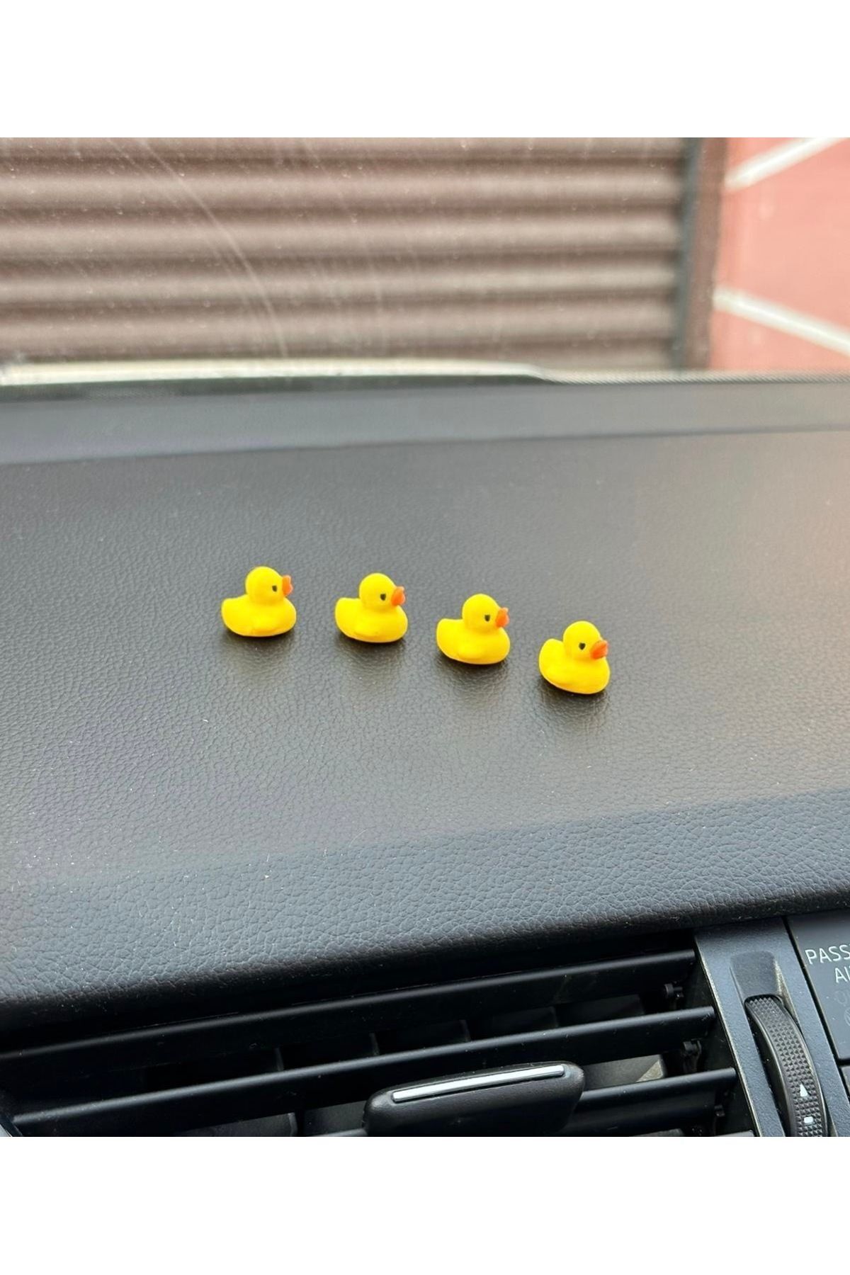 4 Lü Mini Ördek Set Dikiz Torpido Süsü Ayna Süsü Araba Süsü