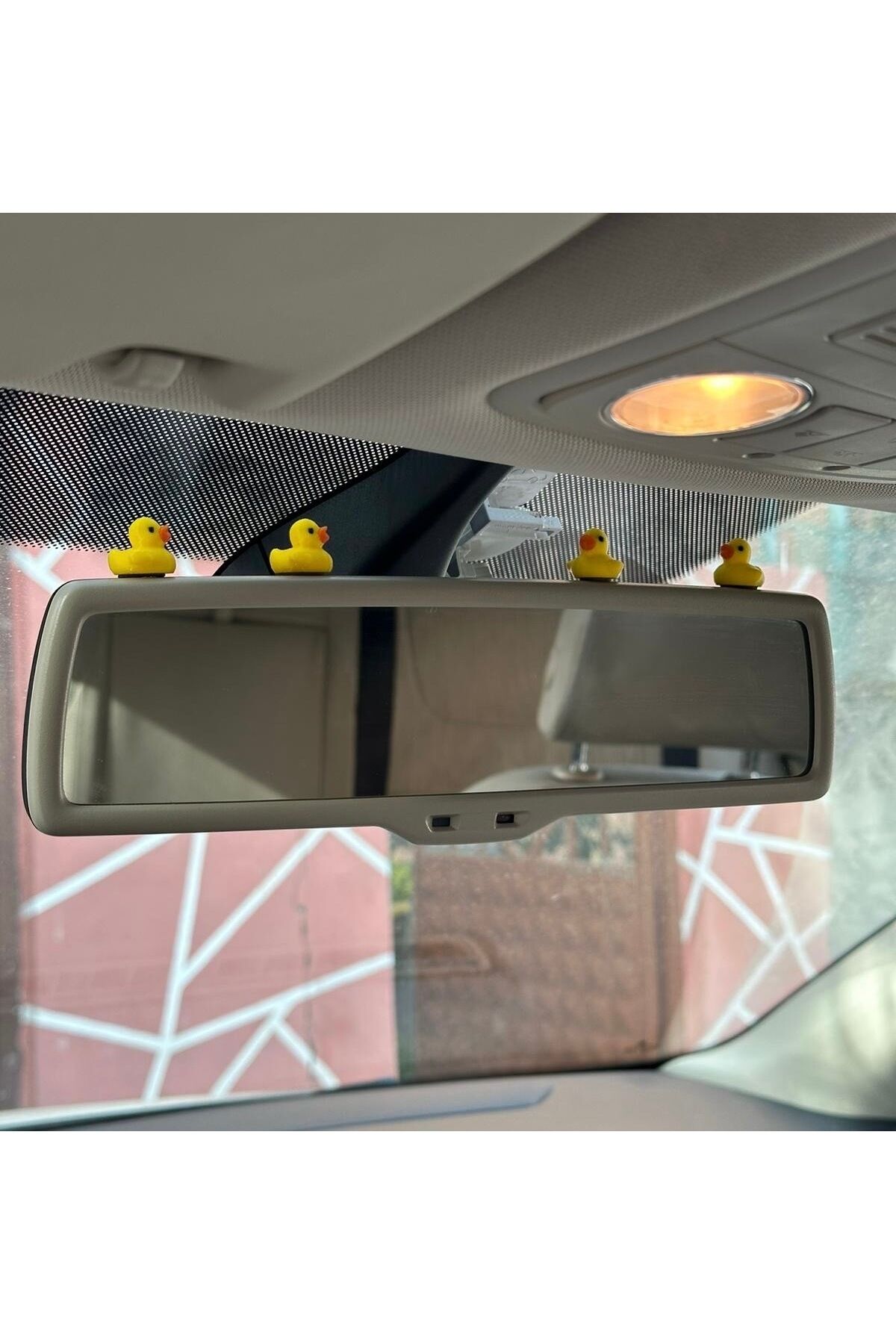 4 Lü Mini Ördek Set Dikiz Aynası Süsü Ayna Süsü Araba Süsü