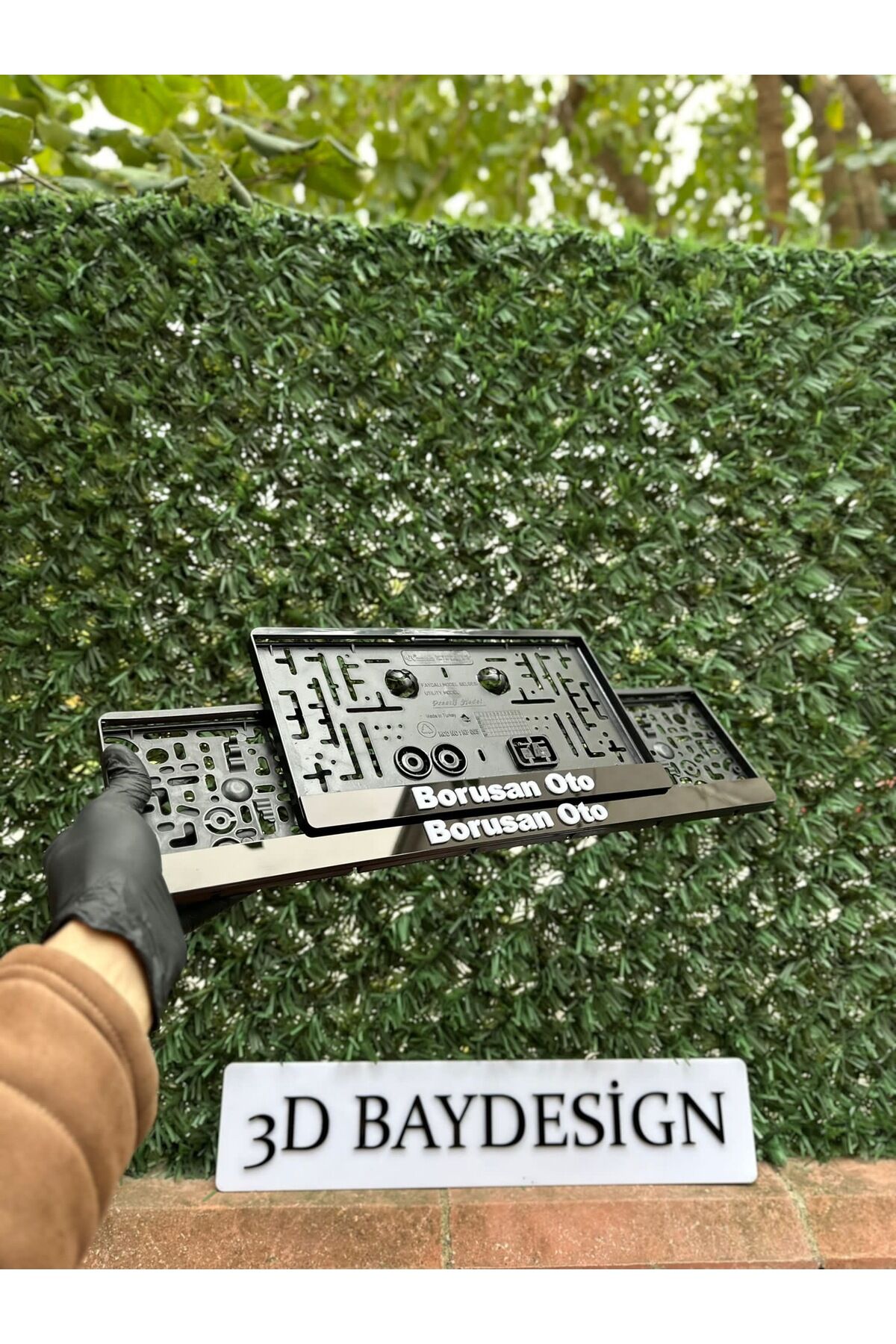 BORUSAN 1 Adet Büyük 1 Adet Küçük Plakalık