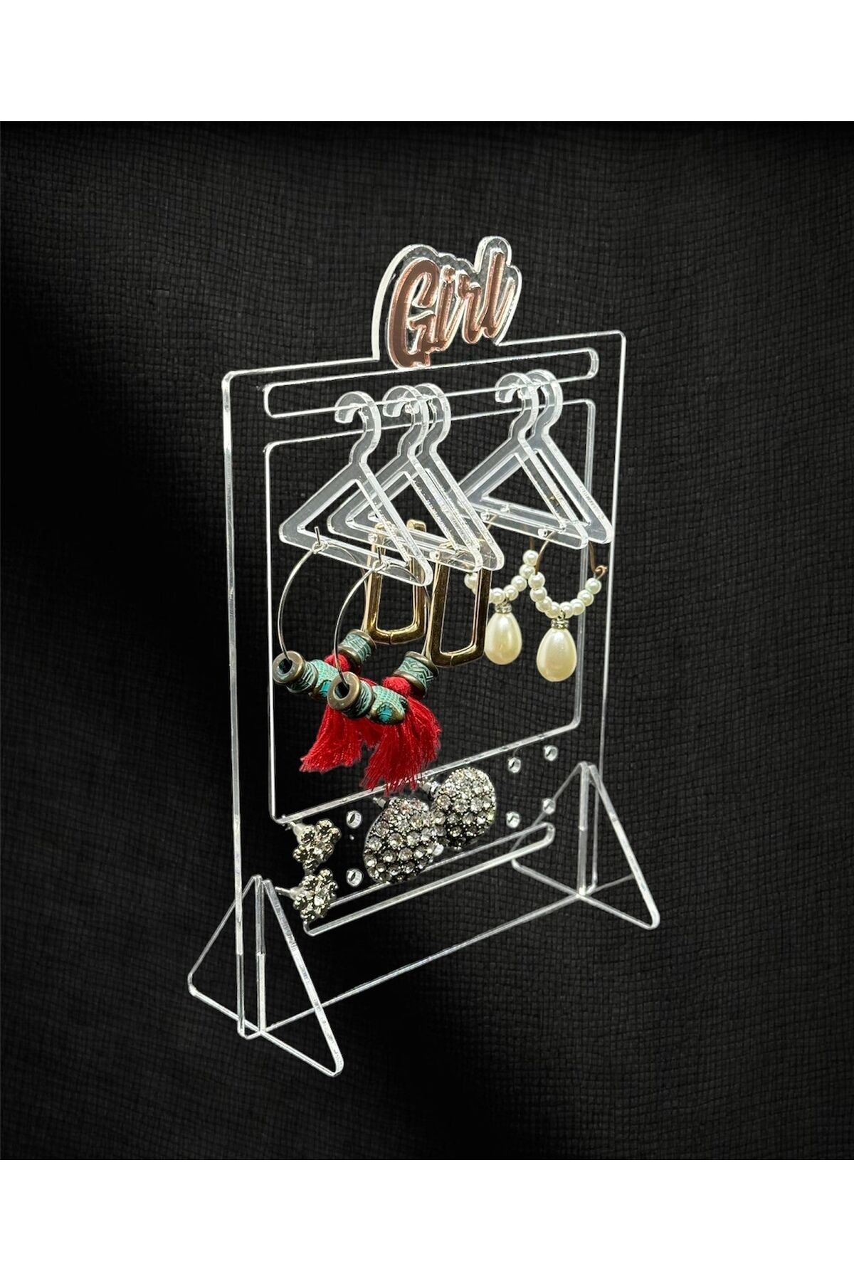 Küpe Standı (GIRL) Sefaf Pleksi