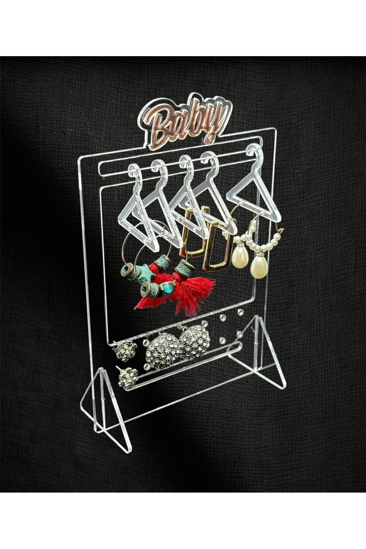 Küpe Standı (BABY) Sefaf Pleksi