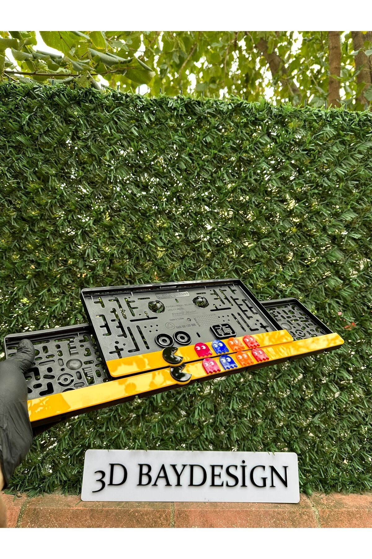 Pac-man Plakalık 1 Adet Büyük 1 Adet Kücük