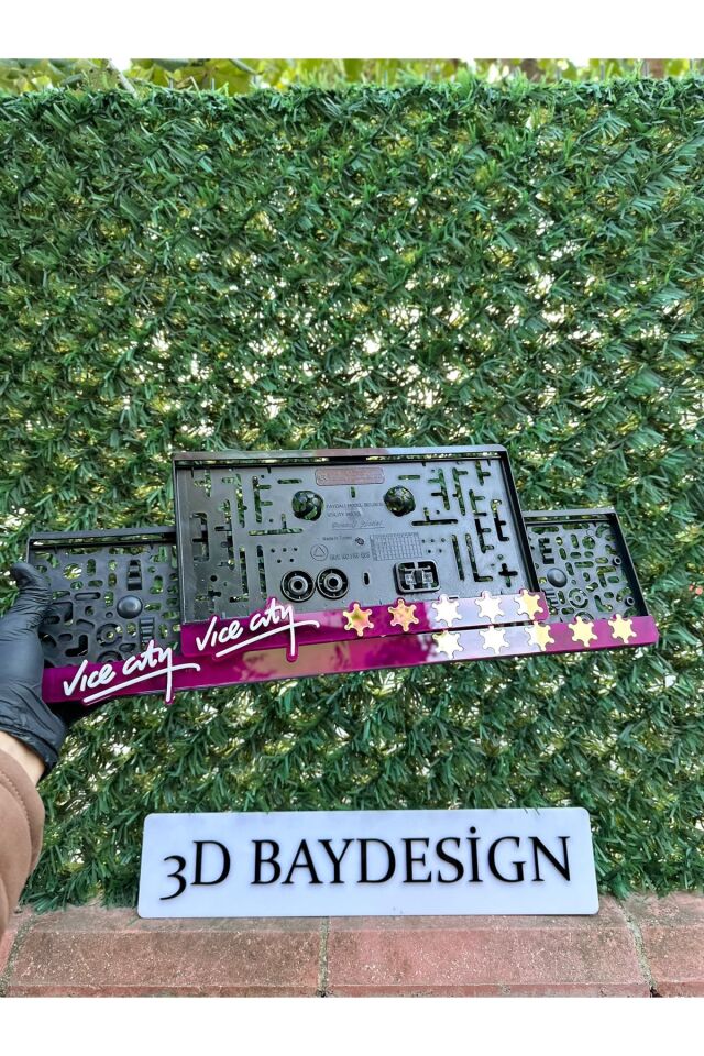 Gta Vice city PLEKSİ PLAKALIK 1 adet büyük 1 adet küçük