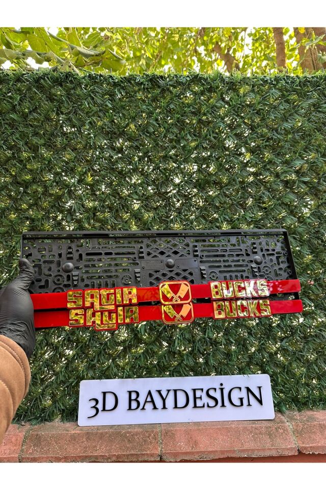 SATIR BUCKS PLEKSİ PLAKALIK 2 ADET BÜYÜK