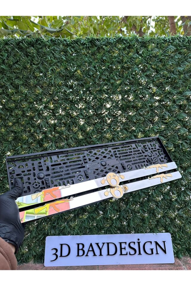 KULAK TIKAYAN EMOJİ ve Aak47 PLEKSİ PLAKALIK 2 ADET BÜYÜK