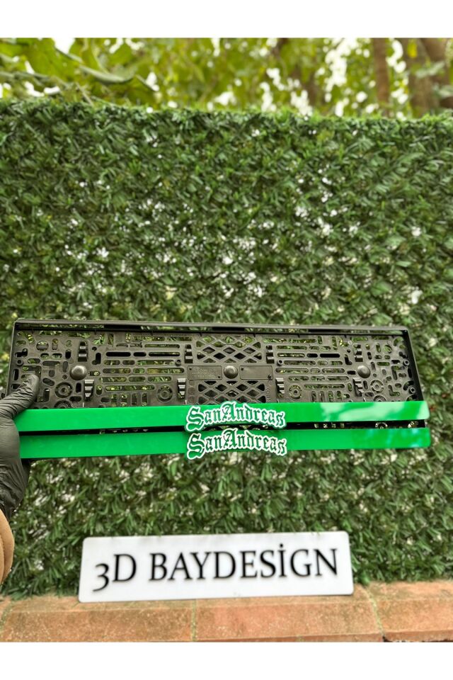 GTA San Andreas PLEKSİ PLAKALIK 2 ADET BÜYÜK