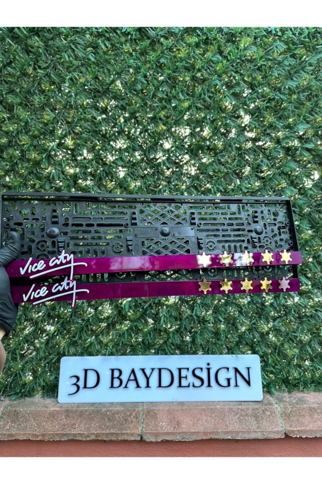 Gta Vice City PLEKSİ PLAKALIK 2 ADET BÜYÜK