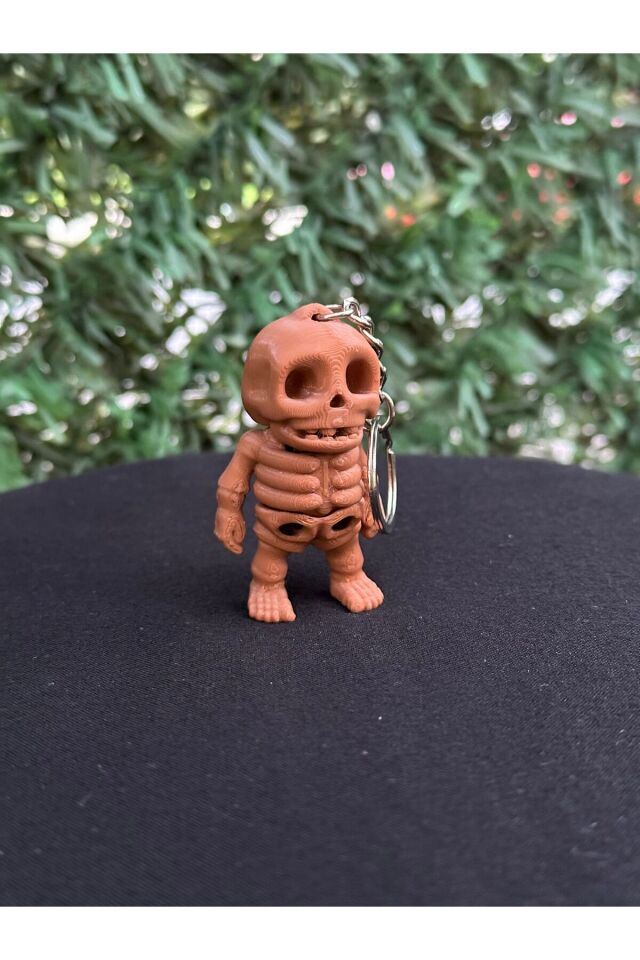 HAREKETLİ MİNİK İSKELET ANAHTARLIK (kahverengi)