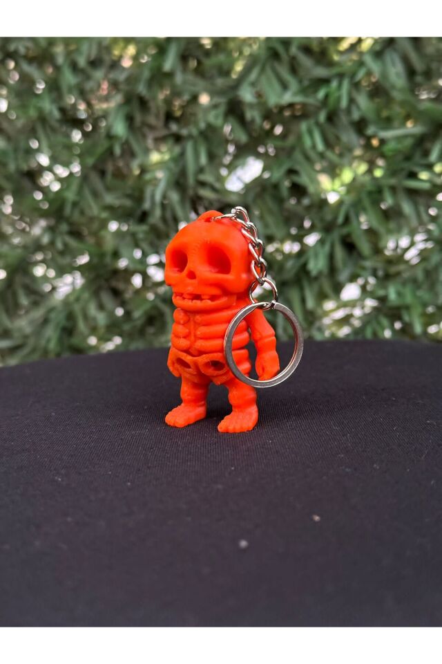 HAREKETLİ MİNİK İSKELET ANAHTARLIK (turuncu)