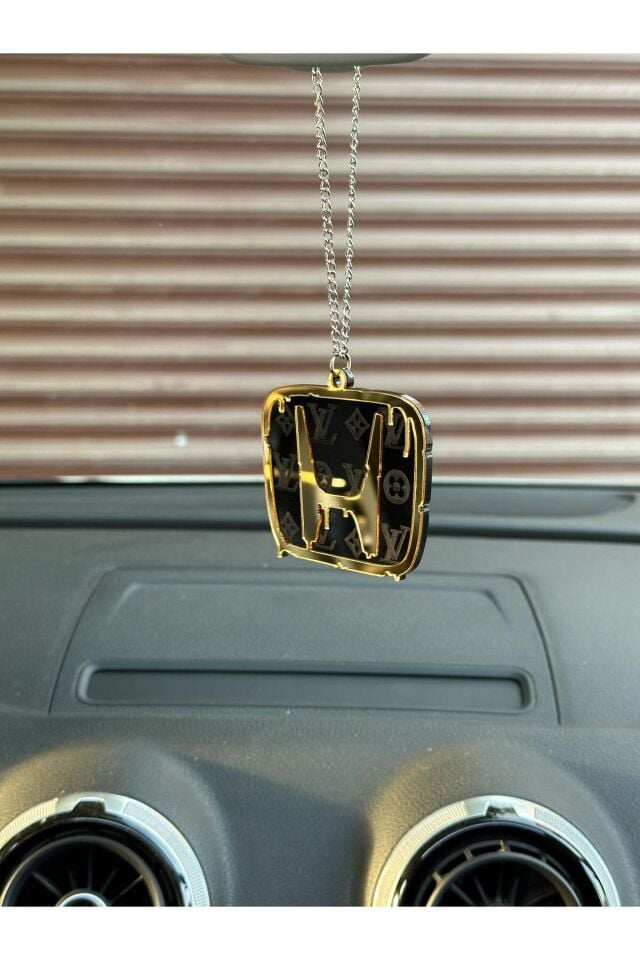 HONDA ÖZEL TASARIM PLEKSİ DİKİZ AYNA SÜSÜ (GOLD VE SİYAH)