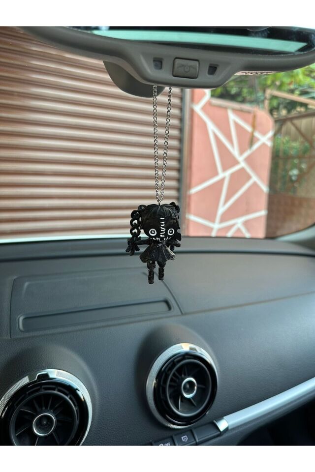 Chucky baby girl ( kız bebek) dikiz ayna süsü (SİYAH)