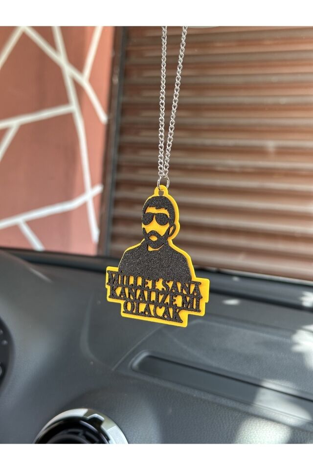 GEBEŞ KAPLUMBAĞ DİKİZ AYNA SÜSÜ (KANALİZE SİYAH SARI)