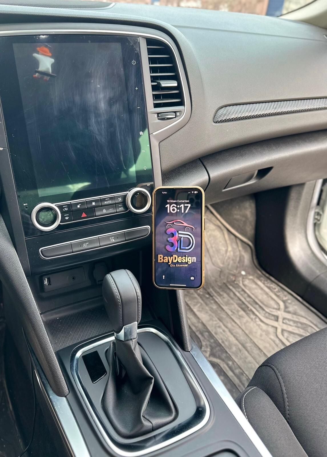 Renault Megane 4 Magsafe telefon tutucu (SADECE OTOMATİK ARAÇLAR İÇİNDİR.)