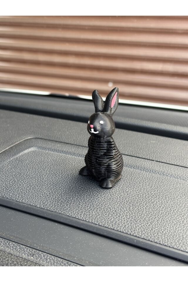 Yeni Trend Sallanan Tavşan Torpido Aksesuarı (siyah)