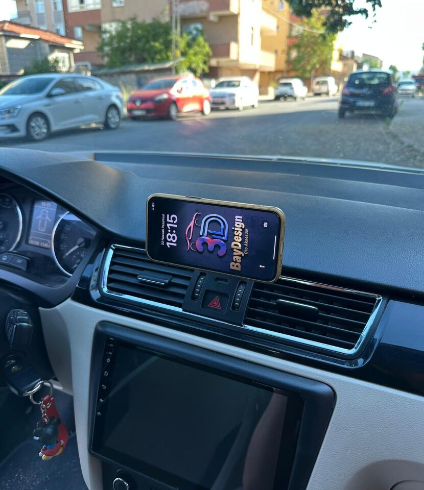 Skoda Rapid Seat Toledo (İkiz Kasa) Magsafe Telefon Tutucu