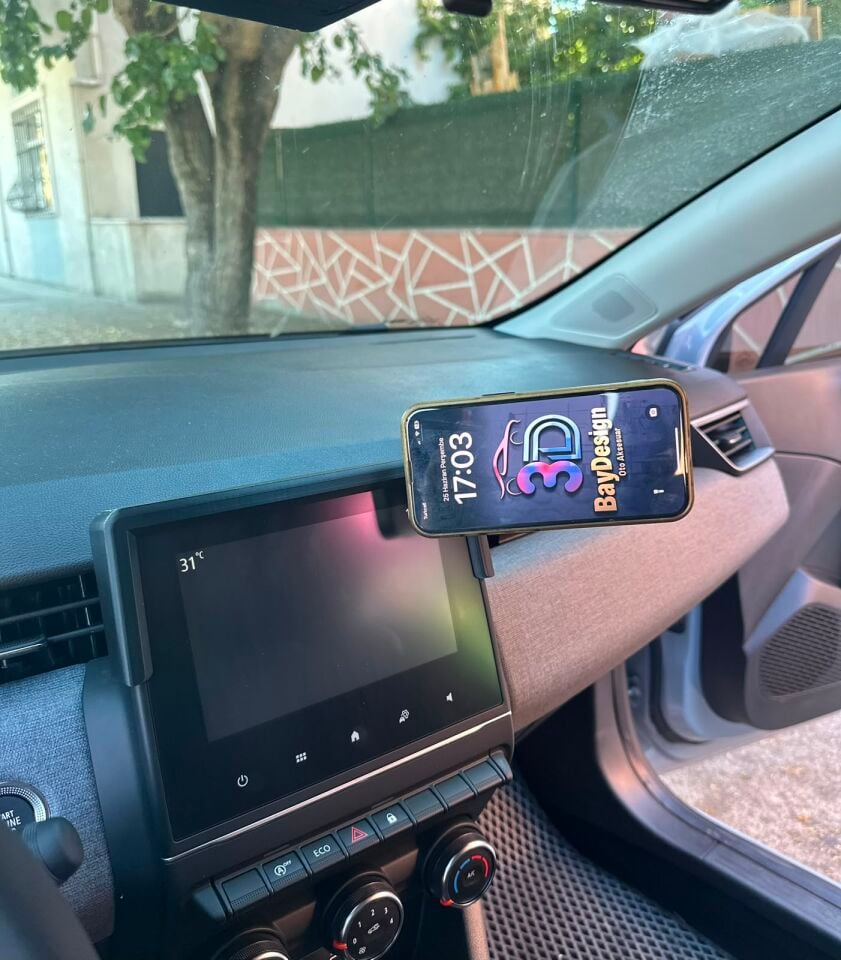 Renault Clio 5-5.5 Ekranlı Modeller İçin Magsafe Telefon Tutucu