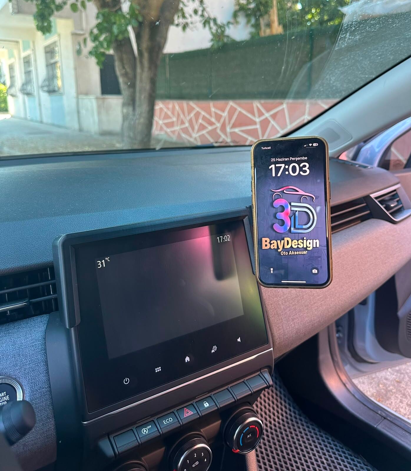 Renault Clio 5-5.5 Ekranlı Modeller İçin Magsafe Telefon Tutucu
