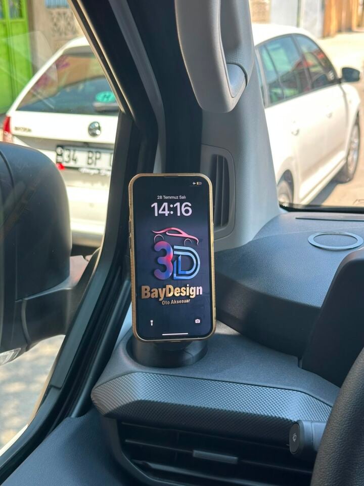 Ford Tourneo ve Transit Custom Magsafe Telefon Tutucu (2023 Model Sonrası Yeni Kasa İçin)