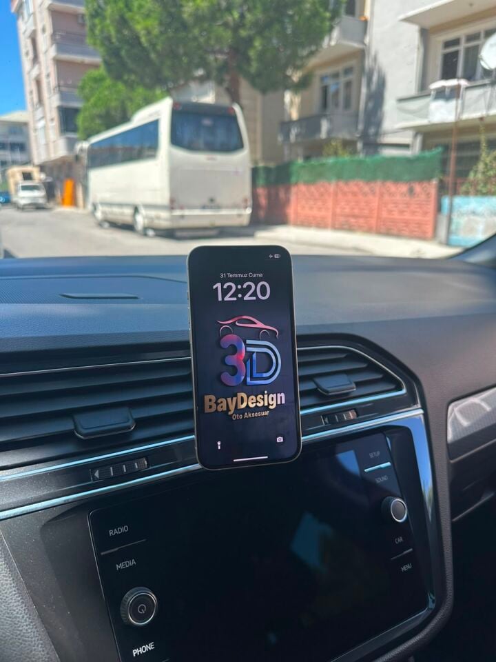 Volkswagen Tiguan Magsafe Telefon Tutucu (2016-2023 model arası uyumludur