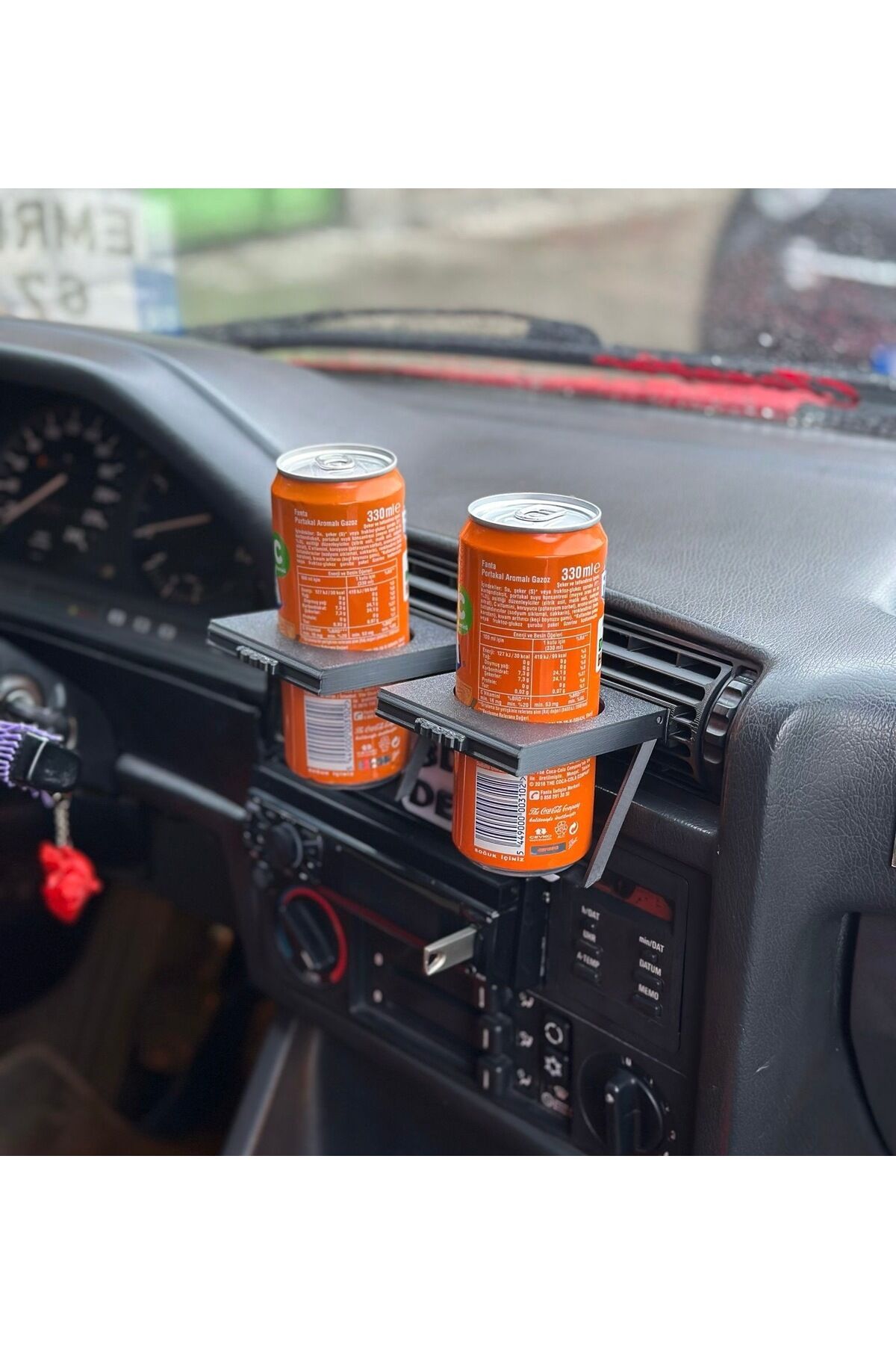 BMW E30 Orta Sağ Sol Difüzör Slim Bardak Tutucu (2Adet) Tek Ebat