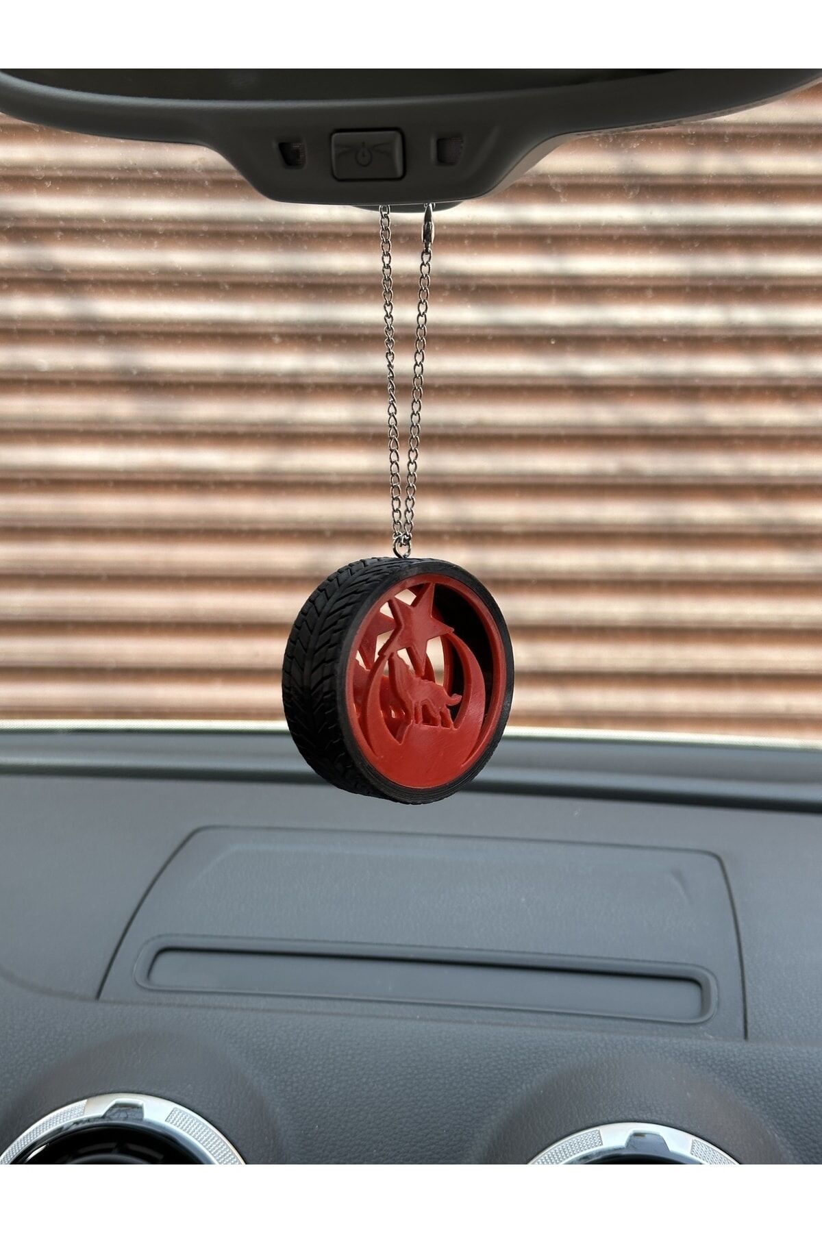 Ay Yıldız Kurt Lastik Içi Ayna Süsü