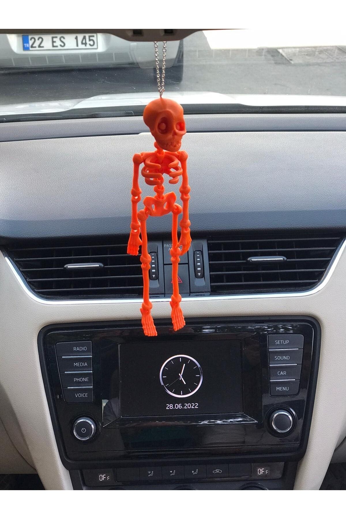 Iskelet Ayna Süsü(turuncu)