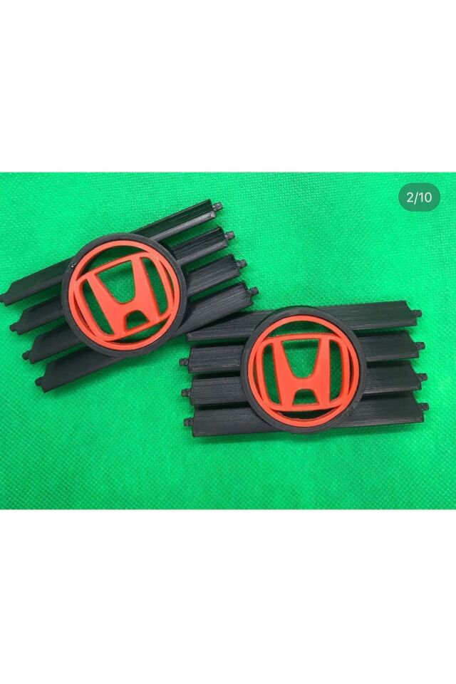 Ef Kasa Honda Civic Orta Konsol Amlemli Kalorifer Izgarası (KIRMIZI)(1990-1991 Sedan Kasa Için