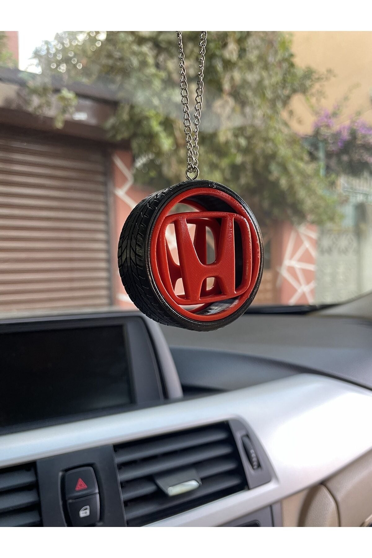 Honda Lastik Içi Amlem Ayna Süsü (kırmızı)