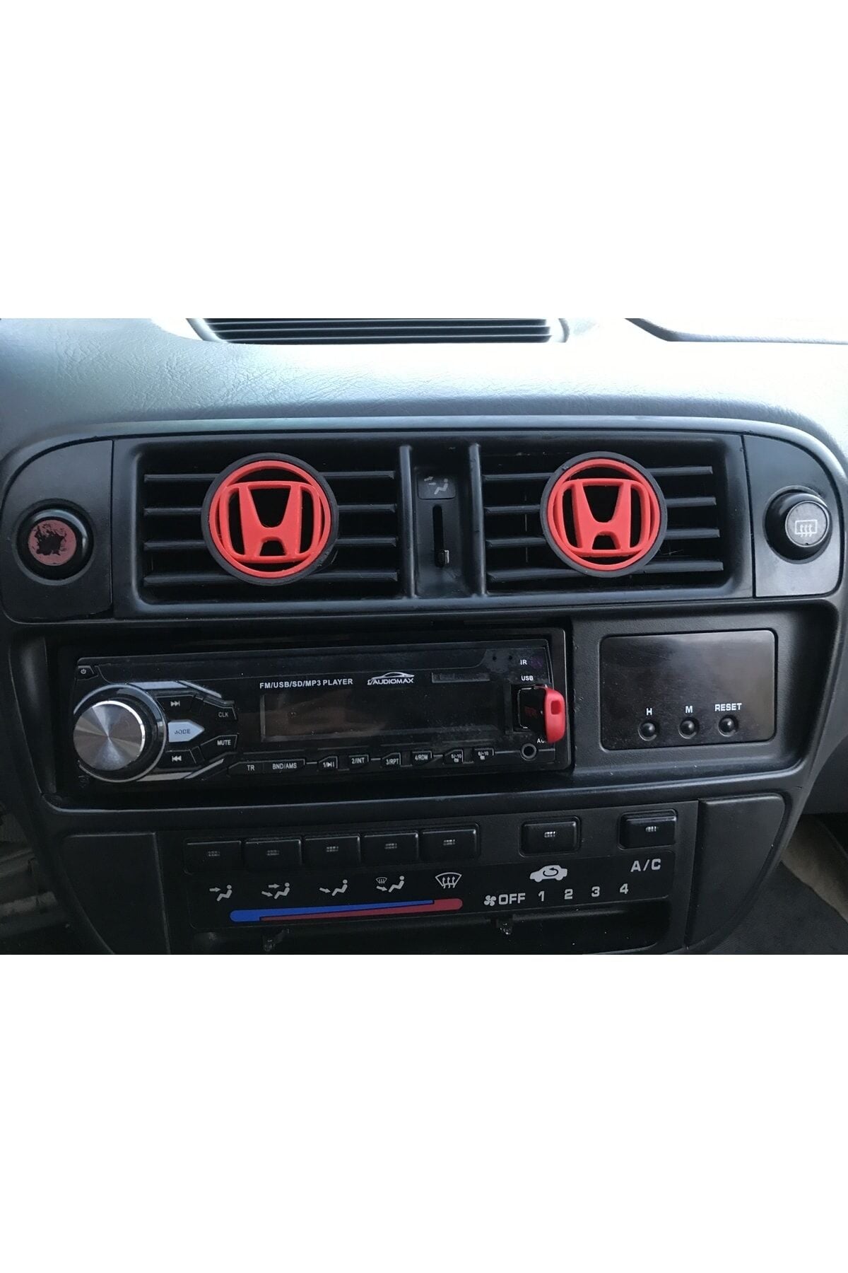 1996-2001 Honda Civic Amlemli Kalorifer Izgarası (kırmızı)