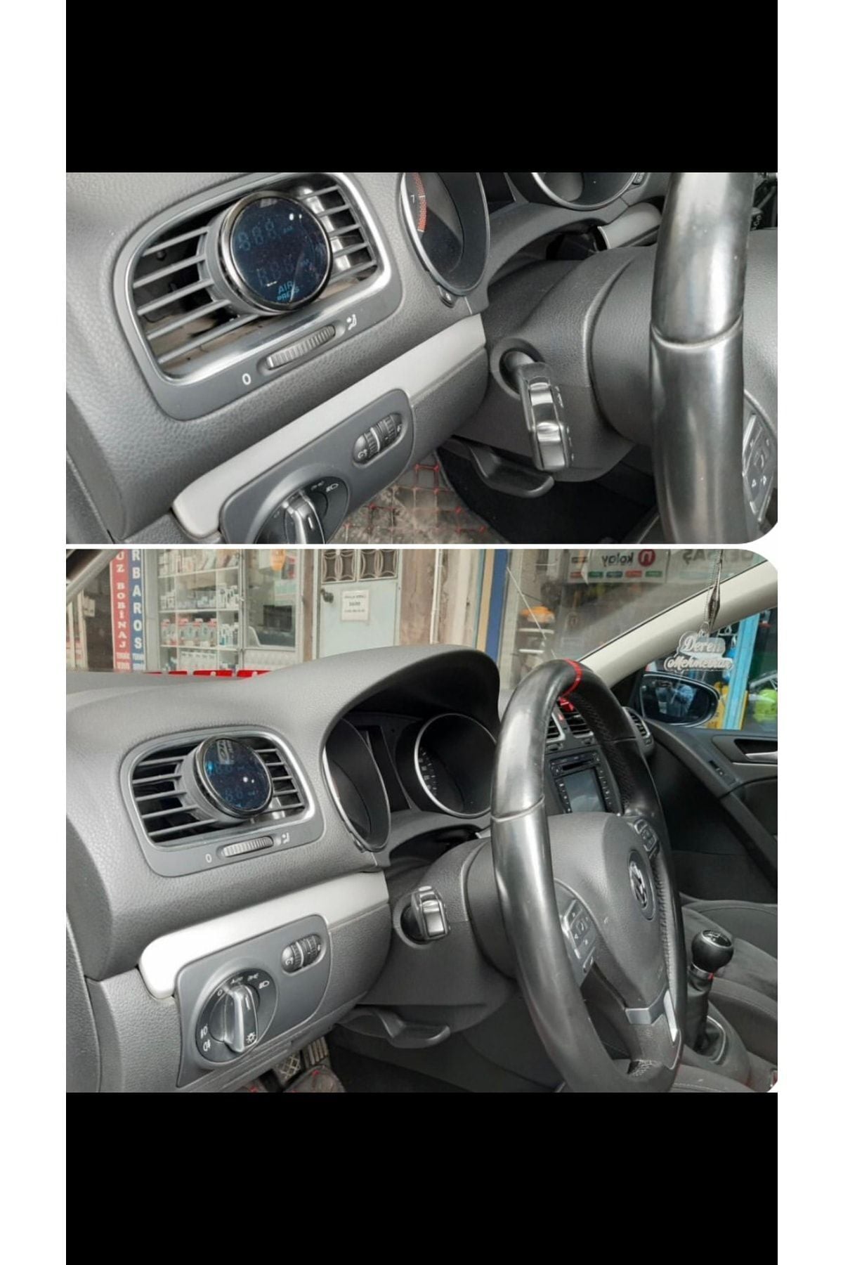 Volkswagen Golf Mk6 Uyumlu Kalorifer Izgarası Turbo Ve Air Süspansiyon Saati Pod’u