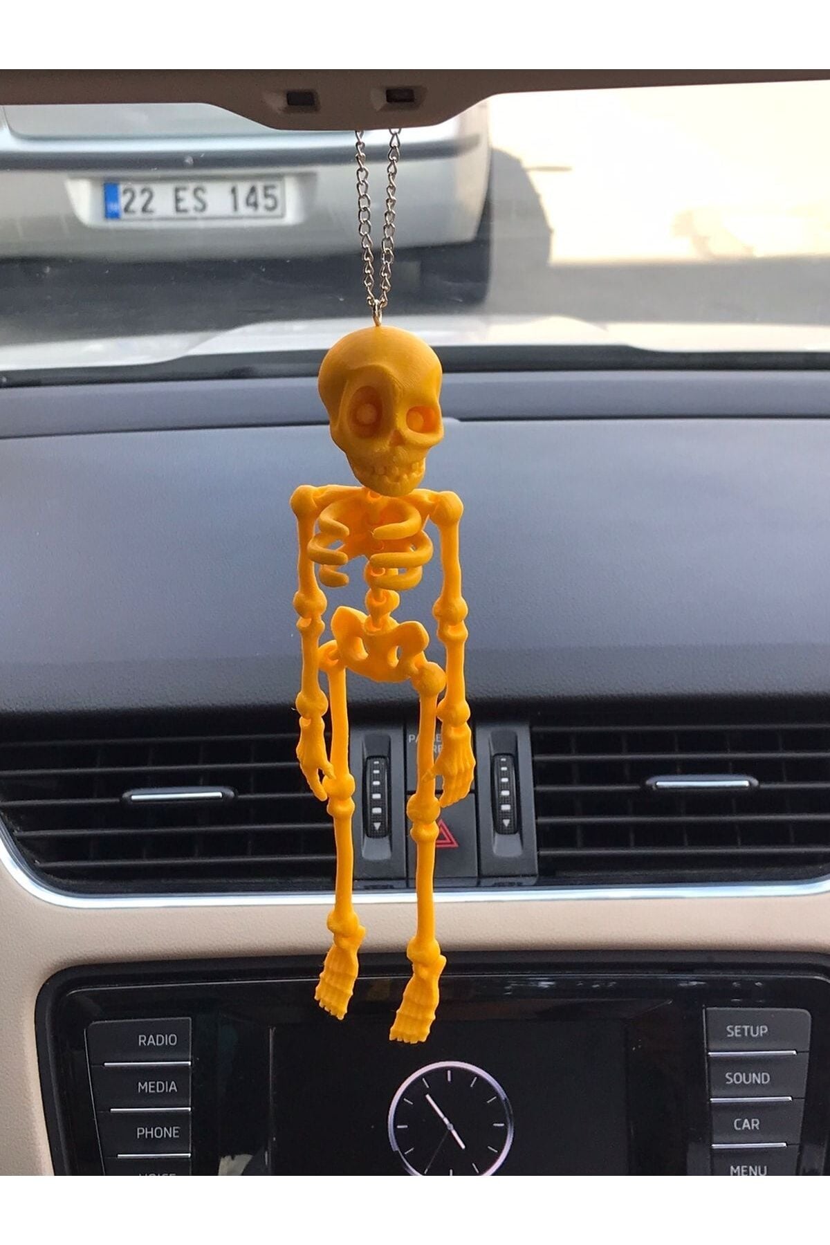 18 Cm Iskelet Ayna Süsü (SARI)