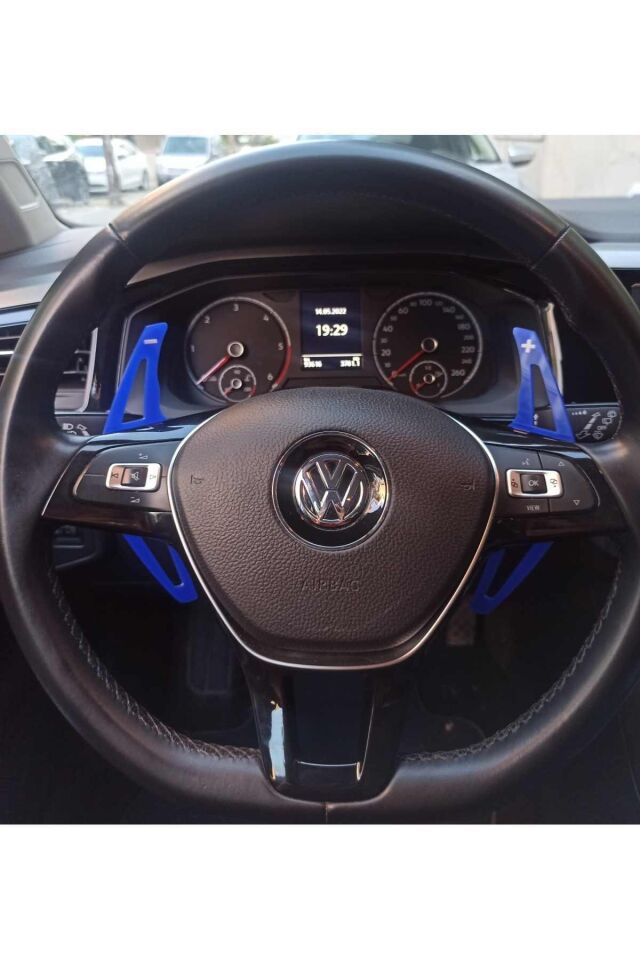 Volkswagen Golf 7 F1 Kulakçık Pedal Shift Mavi Pleksi FS