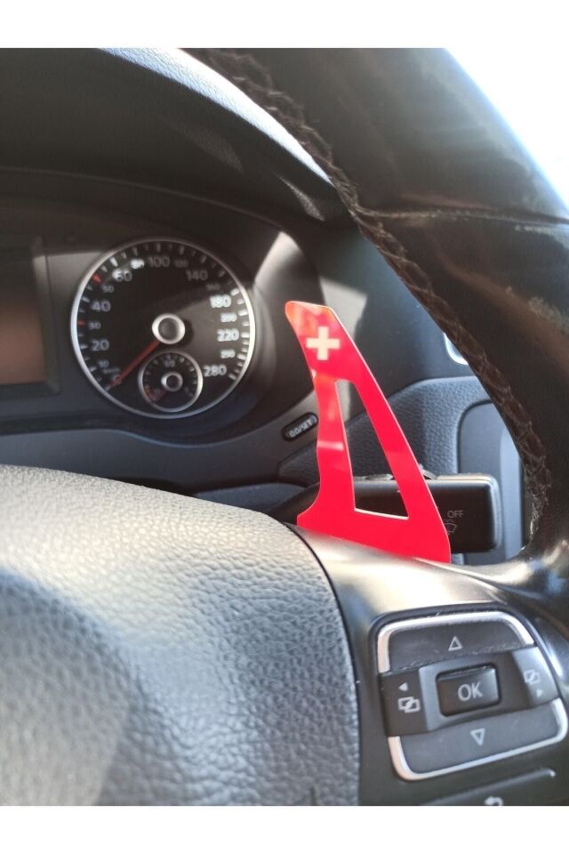 Universal F1 Kulakçık Paddle Shift Kırmızı Ultra Parlak