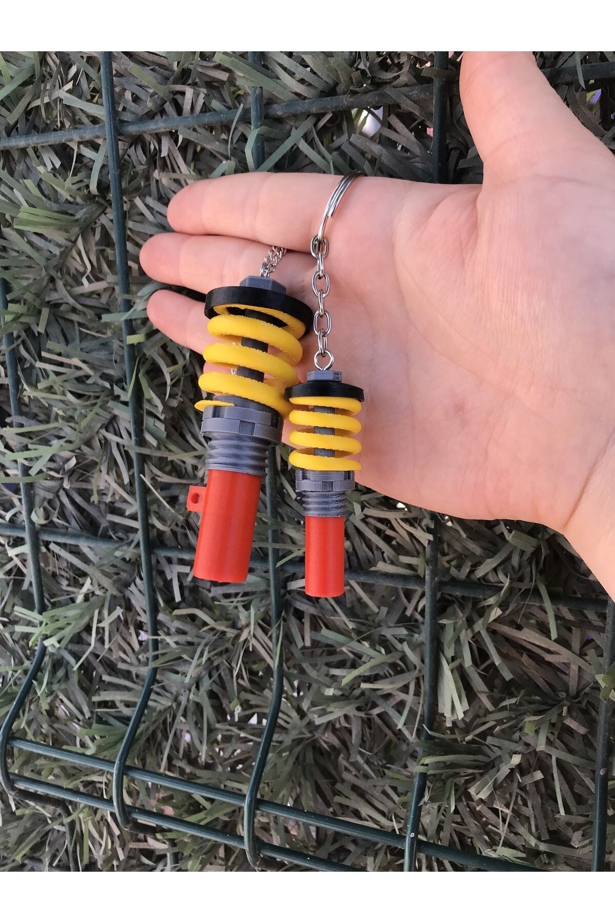 Coil Over Dikiz Ayna Süsü Ve Anahtarlık Seti Tek Ebat