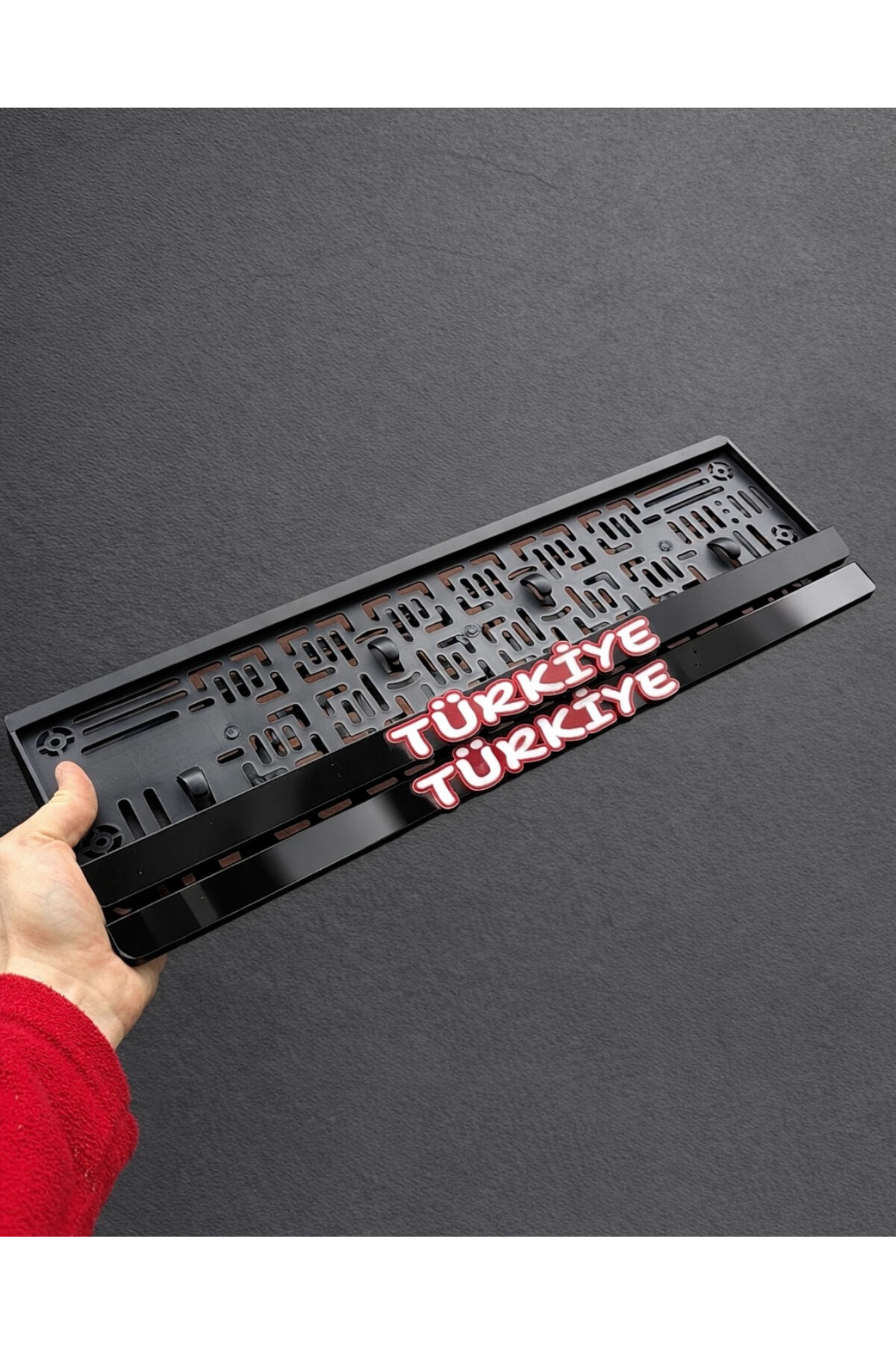 Türkiye Yazılı Ultra Parlak Pleksi Plakalık 2 Adet Büyük