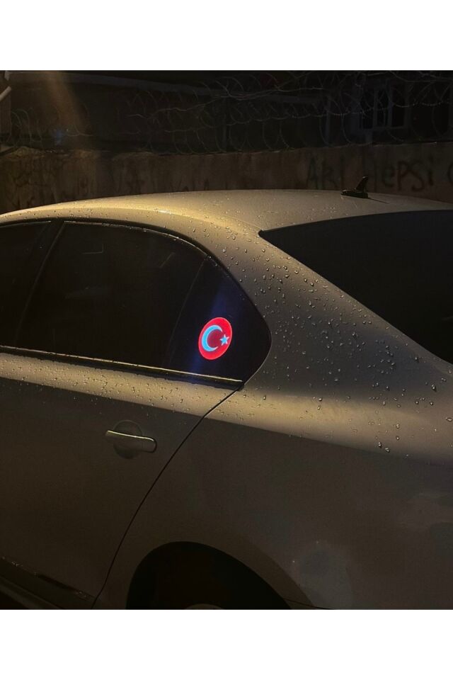 Işıklı Türk bayrağı Vantuzlu