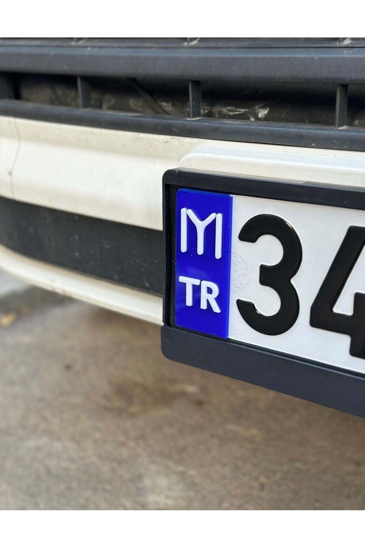 Kayı Boyu Pleksi Plaka Tr 2 Adet (Mavi Beyaz)