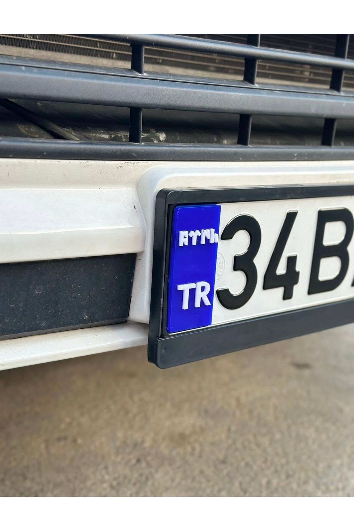 Göktürk Pleksi Plaka Tr 2 Adet (Mavi Beyaz)