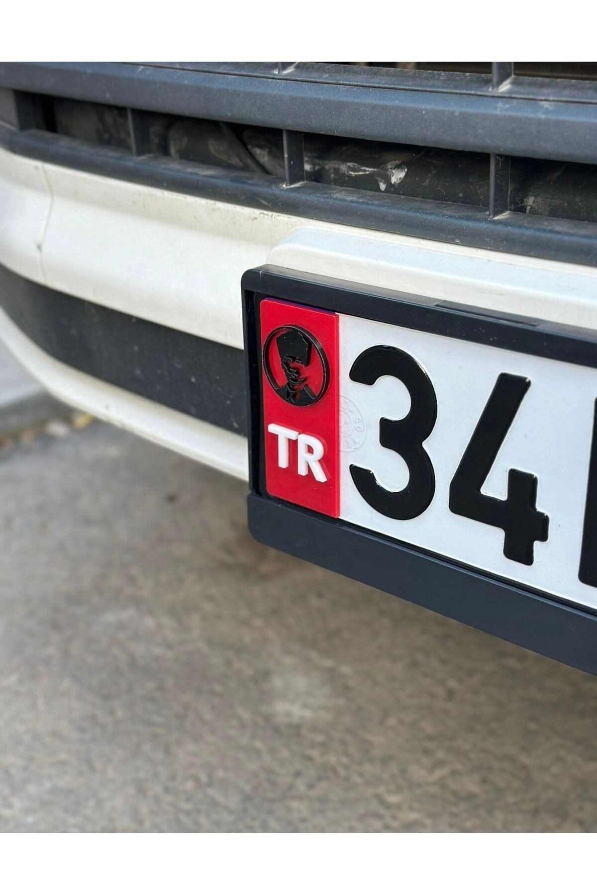 Mustafa Kemal Atatürk Silüet Pleksi Plaka Tr 2 Adet (Kırmızı Siyah)