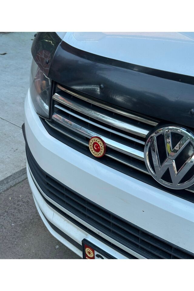 Cumhurbaşkanlığı Forsu vidalı panjur Arma Krom kırmızıya-gold