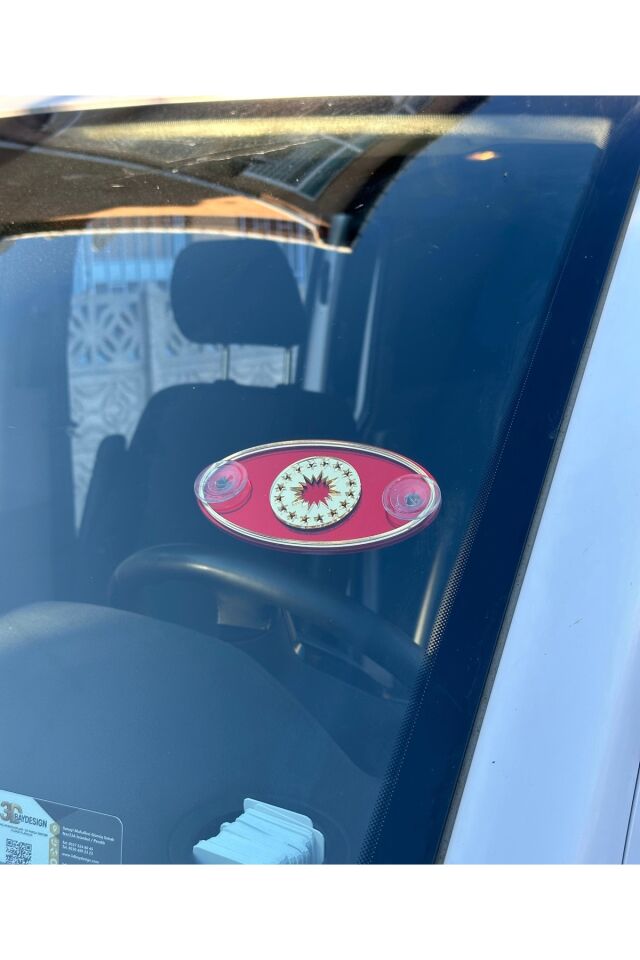 Cumhurbaşkanlığı Forsu Vantuzlu Arma Krom kırmızıya-gold