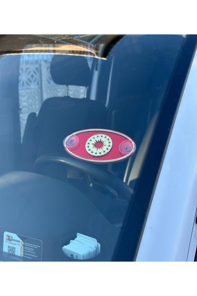 Cumhurbaşkanlığı Forsu Vantuzlu Arma Krom kırmızıya-gold